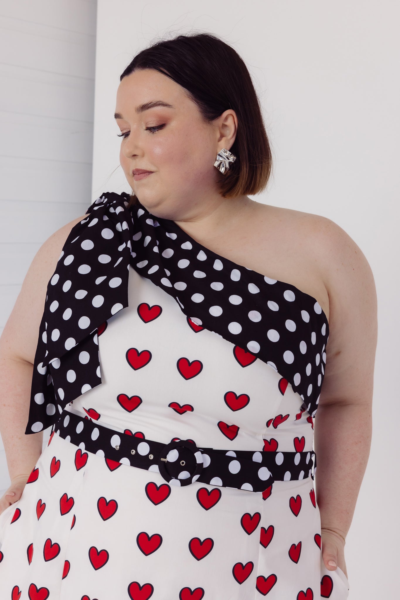 Bow in the Heart Midi Dress | Sustainable Cotton by Cherry Bobbins Bow in the Heart Midi Dress | Sustainable Cotton by Cherry Bobbins