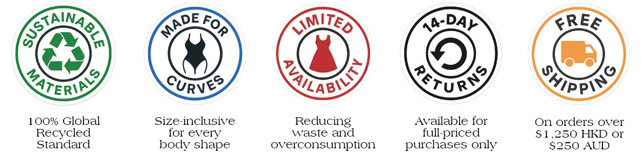 Collection of Cherry bobbins sustainable product icons with text labels on a white background