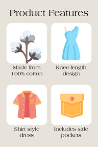 Cherry Bobbins Size Inclusive White Red Polka Dot Cotton Heart Knee Length Dress Product Features