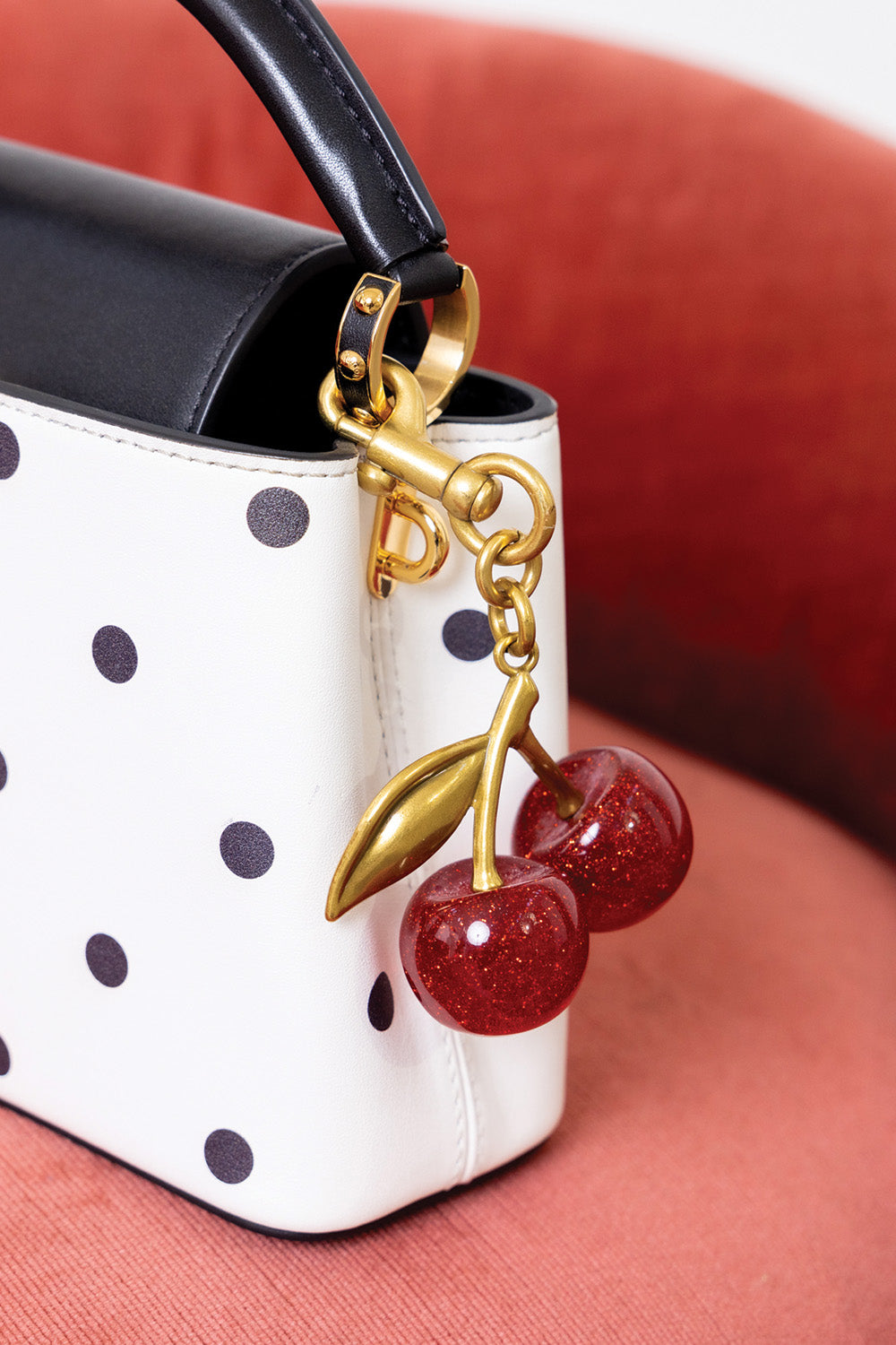 Cherry Bag Charm and Key Ring Accessories Cherry Bobbins