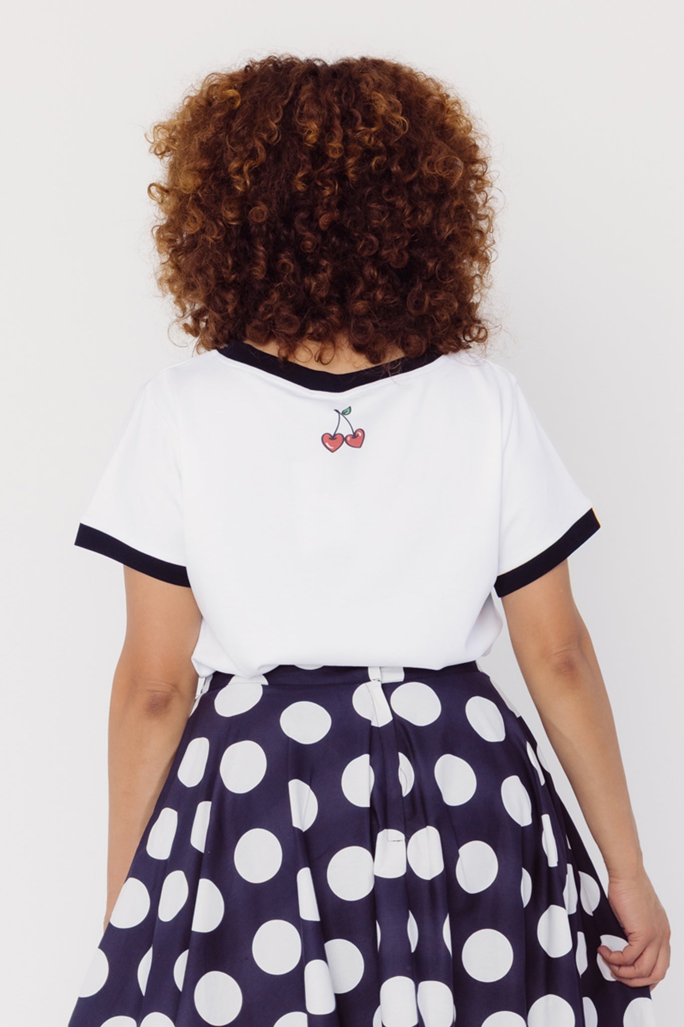 Essential Cherry Cotton-Blend White T-Shirt