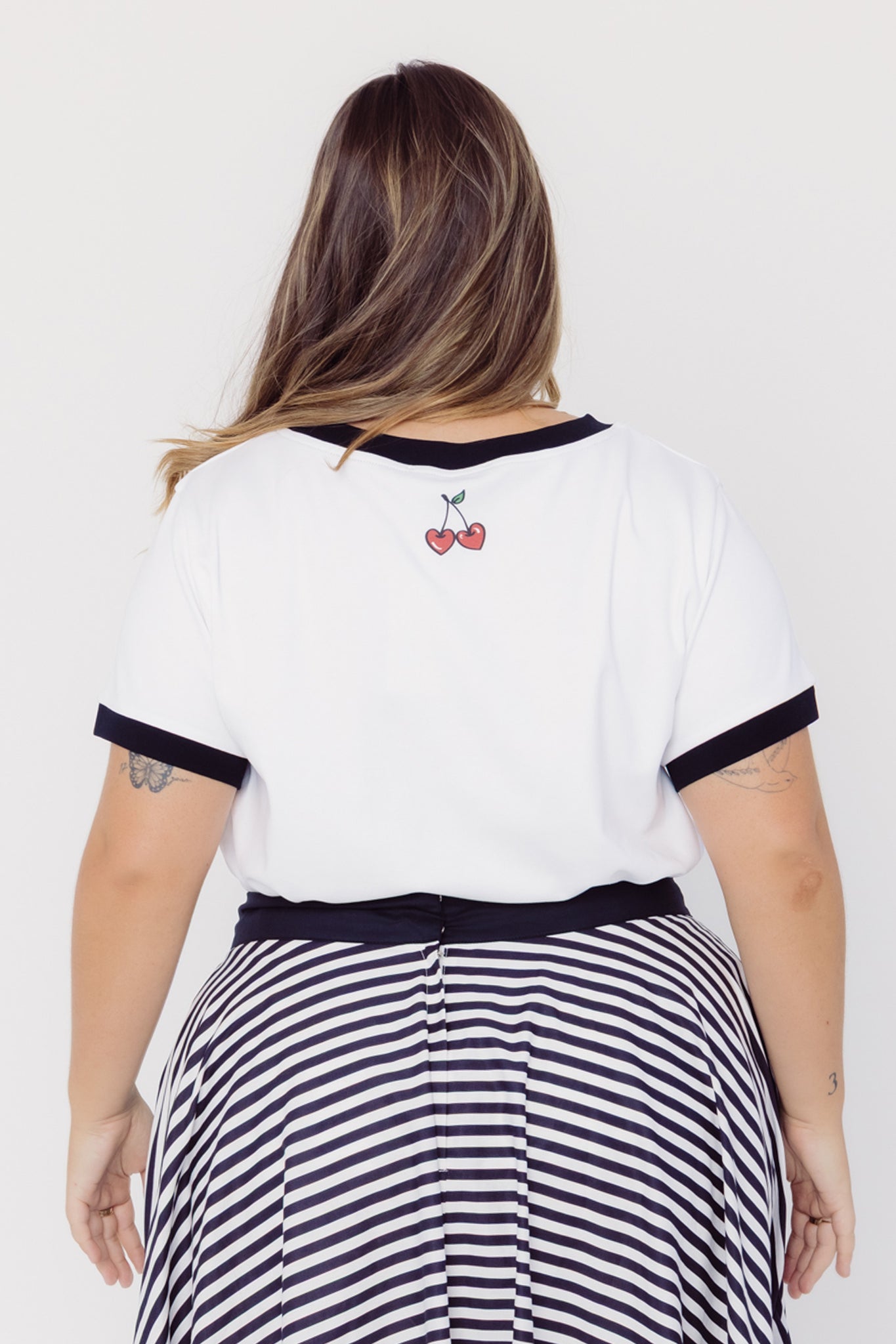 Essential Cherry Cotton-Blend White T-Shirt