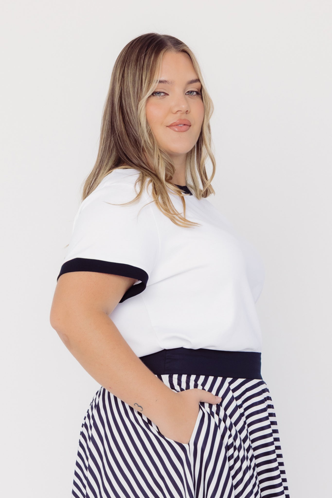 Essential Cherry Cotton-Blend White T-Shirt