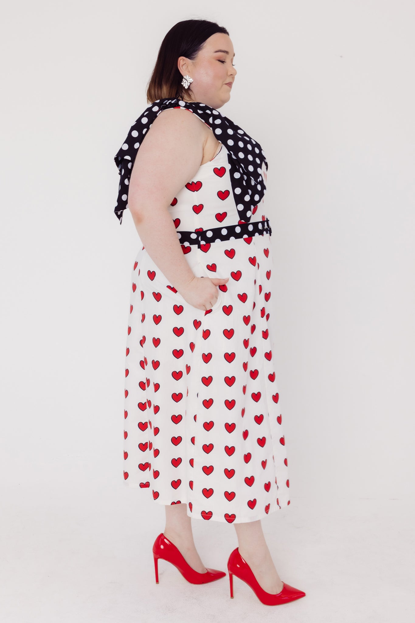 Bow in the Heart Midi Dress